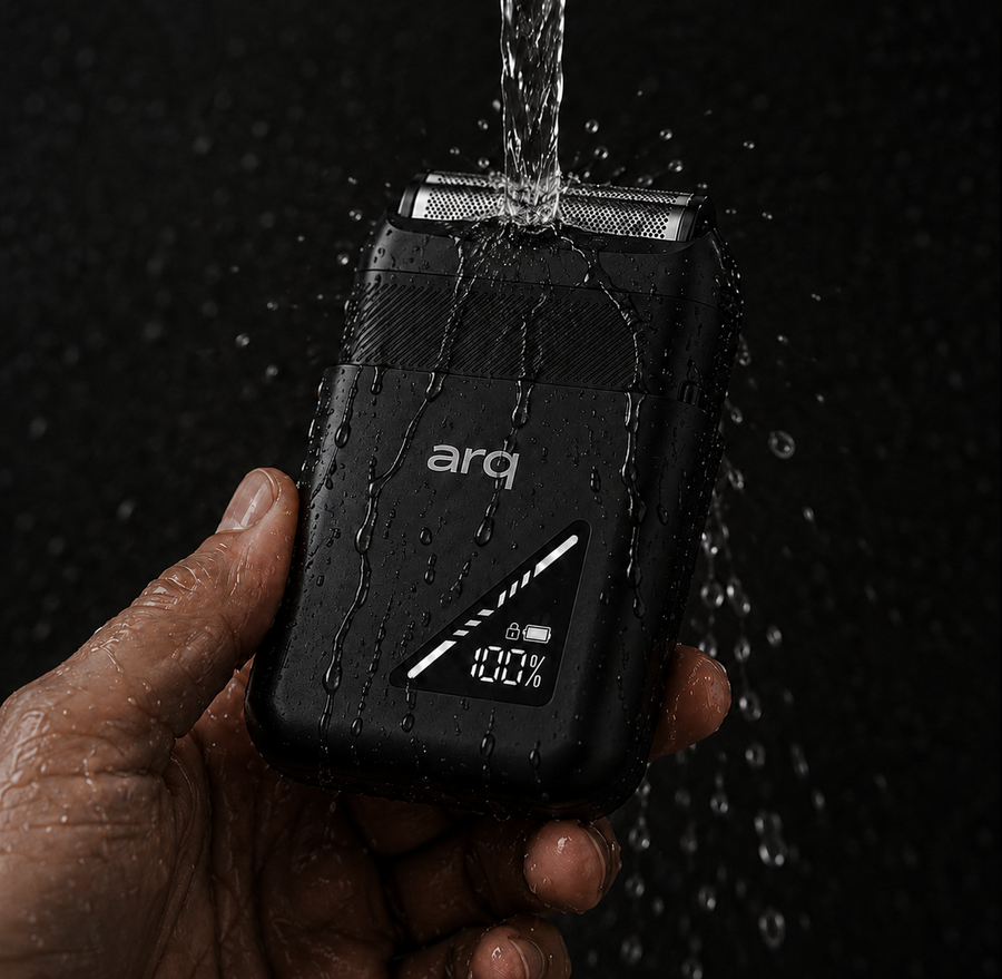 rinsing grooming device