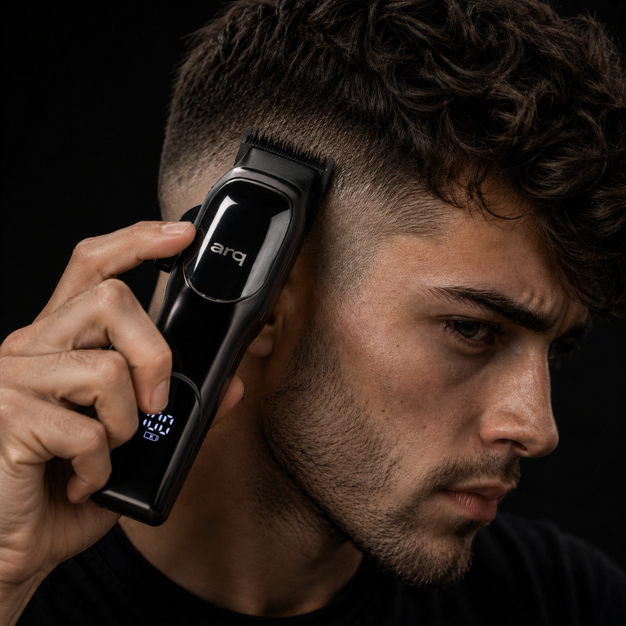 trimming facial hair
